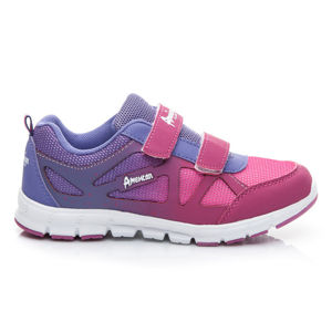 Pohodlné fialové detské športové topánky